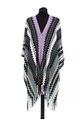 Missoni Multicolor Wool Women Poncho -   -  Missoni.